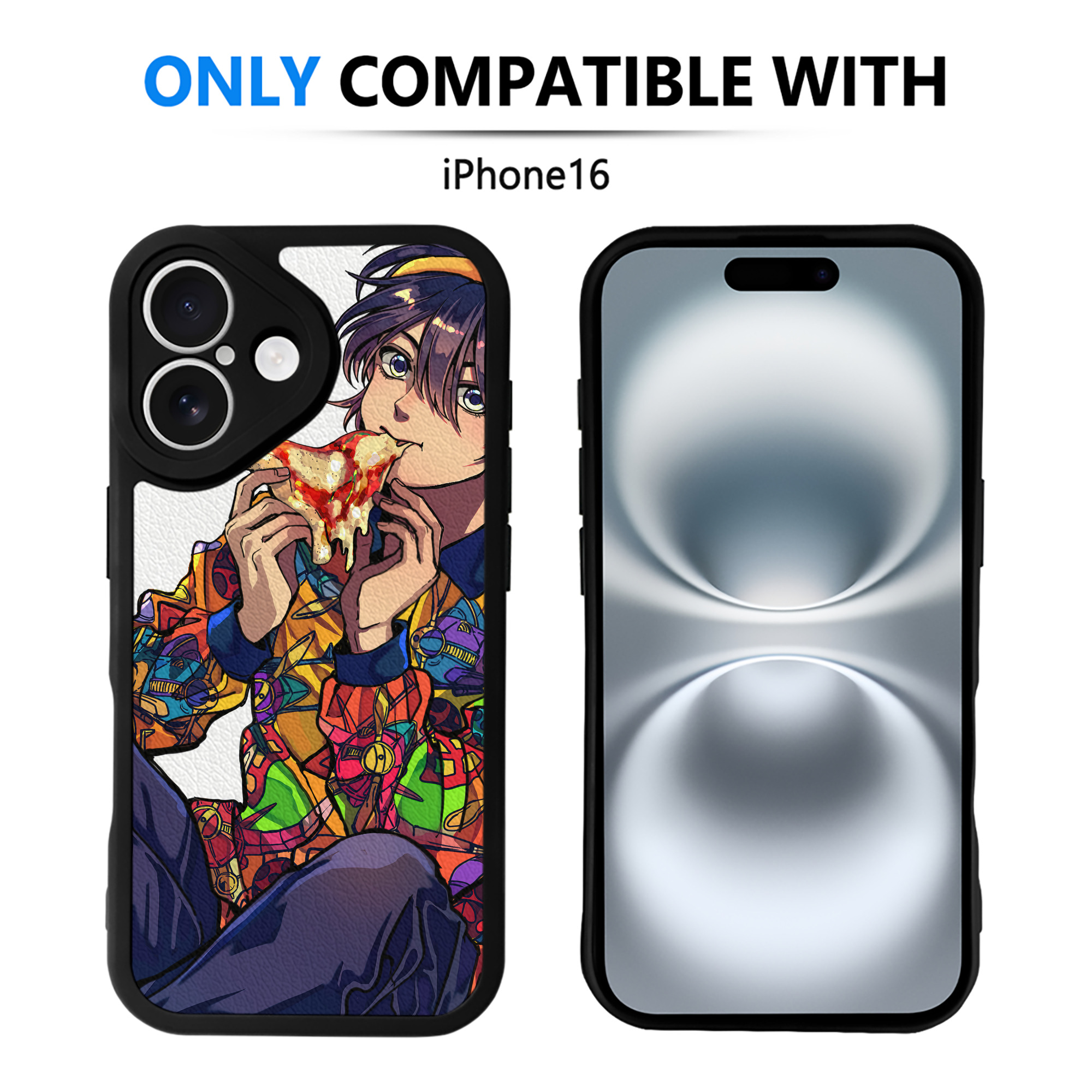 （画像用） ジョジョの奇妙な冒険 JoJo's Bizarre Adventure 【iPhone 16シリーズ対応】シリコンスマホケース（レザー調） 材質：シリコン